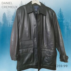 ʕ·ᴥ·ʔ DANIEL CREMIEUX Lambskin Leather Jacket Medium